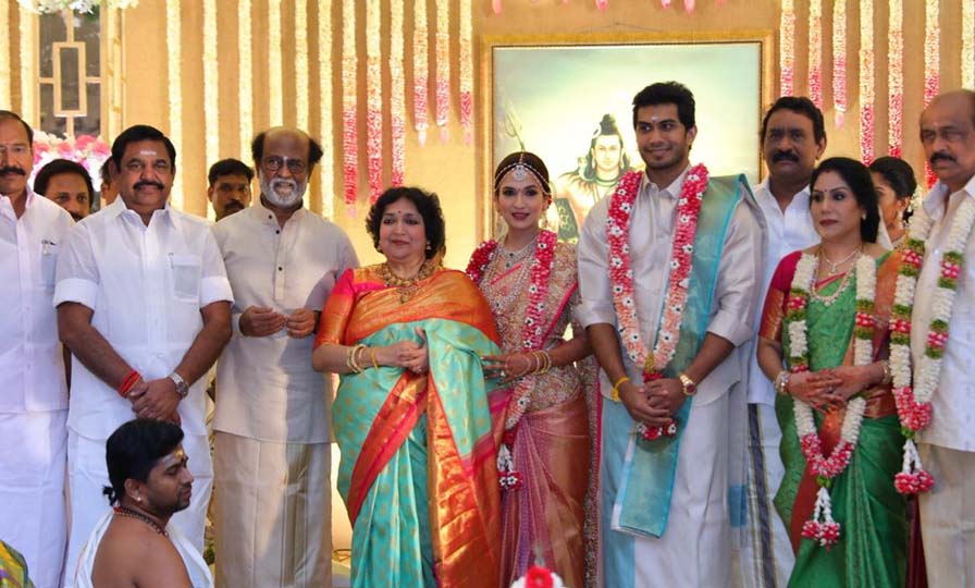 Soundarya Rajinikanth marries Vishagan Vanangamudi