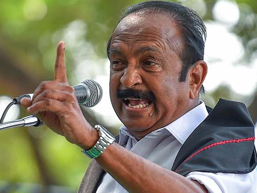 Vaiko black flag protest