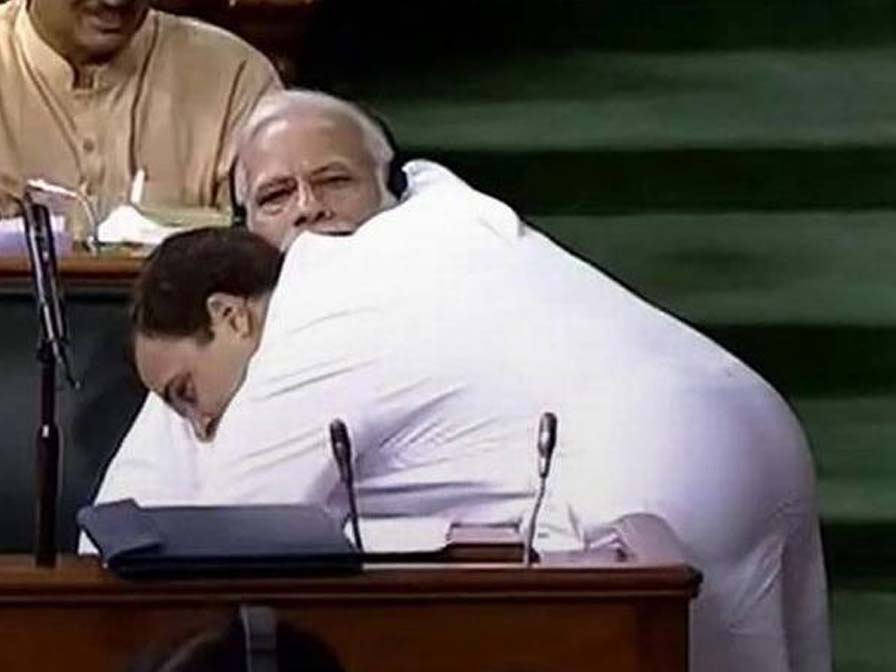 Rahul Gandhi explains why he hugged PM Modi in parliament