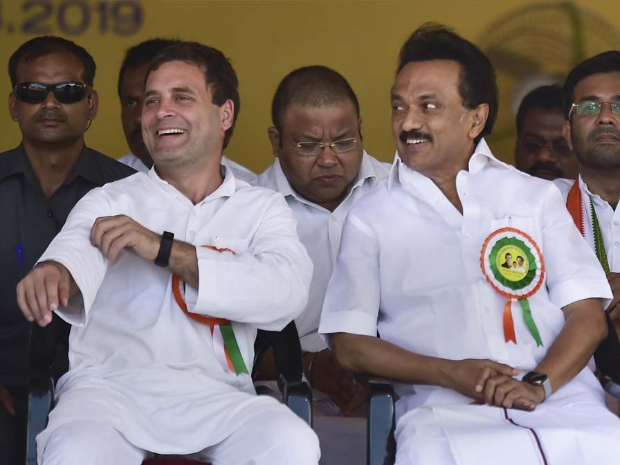 M K Stalin the next CM says Rahul Gandhi